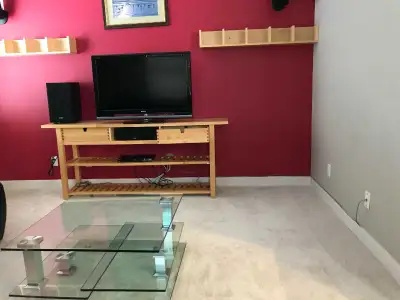 Mind condition 3 tier thick glasses square coffee table., View more