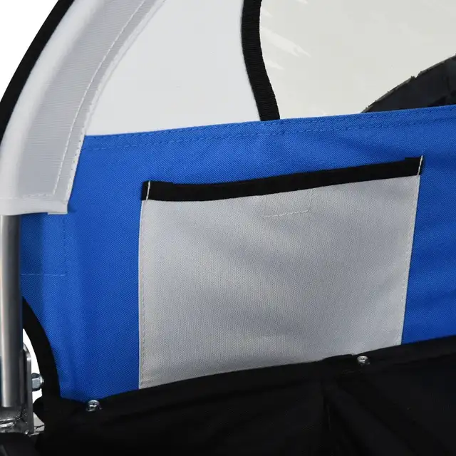 51.2”x30”x34.7” 2-Seat Child Bike Trailer for Kids, Blue in Kids in Markham / York Region - Image 10