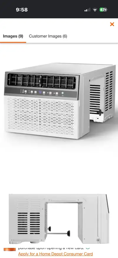 NEW-8100BTU (SACC)Window Air Conditioner 8100BTU (SACC) Window A, View more