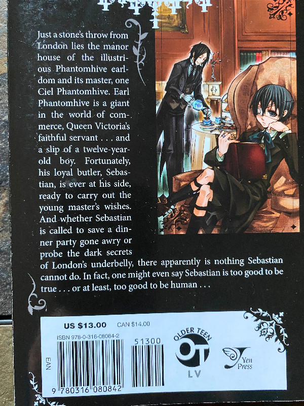 Black Butler Books 1 - 5 by Toboso Very Good in Comics & Graphic Novels in Edmonton - Image 2