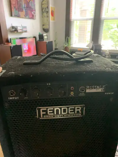 Fender Rumble 15 15-Watt 1x8" Bass Combo Amp Sounds great! Asking $80 Pick Up Chatham