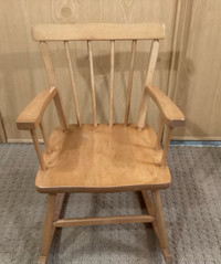 Child’s Solid Wood Rocking Chair