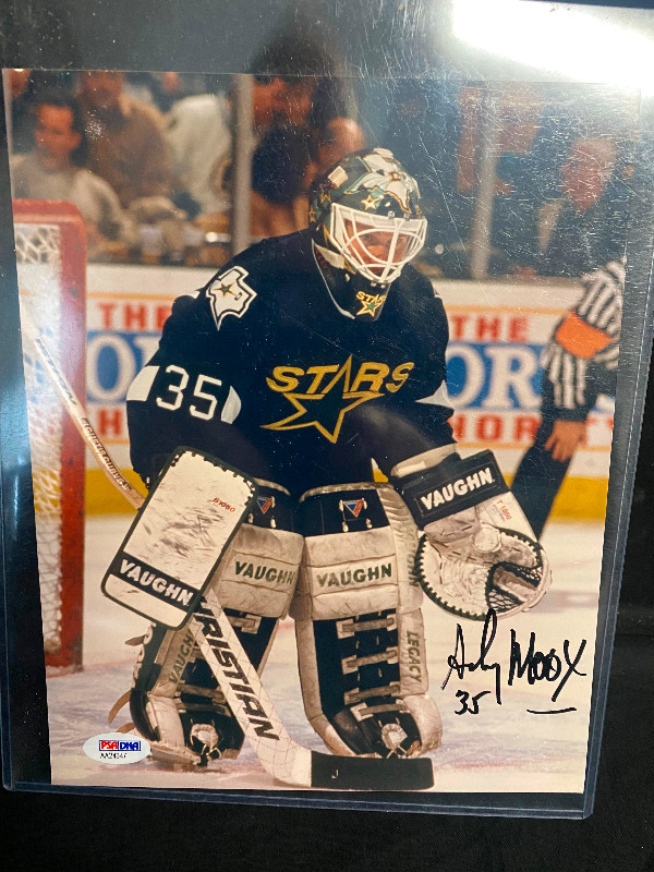 Andy Moog Autograph in Arts & Collectibles in Moncton