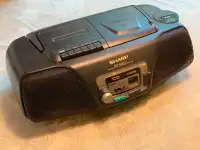 Vintage Portable CD Stereo System - Sharp QT-CD111C