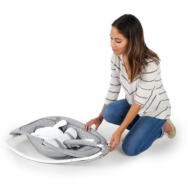 2-in-1 Lightweight Infant to Toddler Rocker and Baby Bouncer in Playpens, Swings & Saucers in Kitchener / Waterloo - Image 8