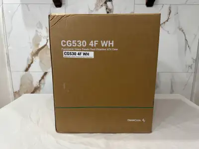 Deepcool CG530 4F White Case | New Open Box RGB Build Case, View more
