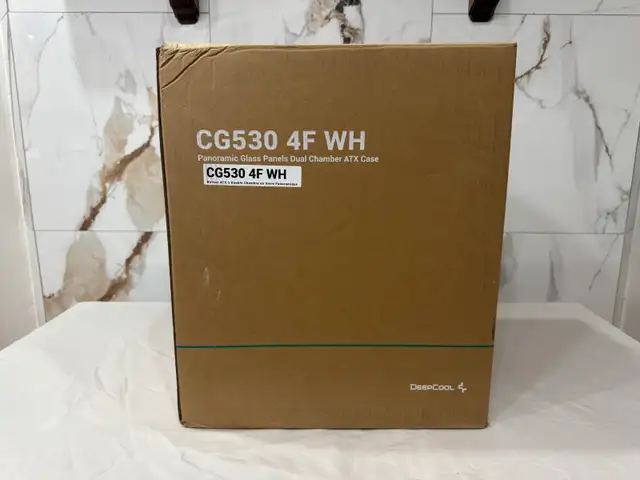 Deepcool CG530 4F White Case | New Open Box RGB Build Case in System Components in Oshawa / Durham Region - Image 2