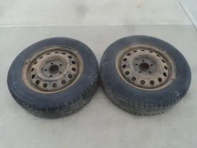 2 Nokian all weather tires with steel rims are for sale. Tires are 195/65/15. Rims are 5 holes, 4.5...