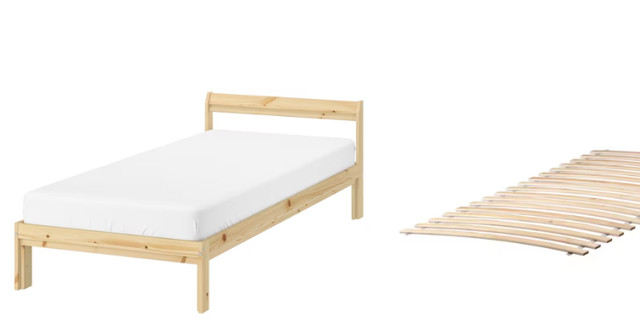 Ikea pine twin bed frame -- excellent condition | Beds & Mattresses | City  of Toronto | Kijiji