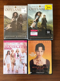 Romance - Outlander Season One - Jane Austen - SEX & City - DVDs