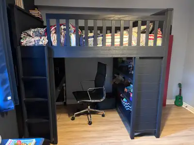 Pottery Barn double loft bed , View more