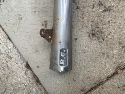 Two damaged headers If you can fabricate and weld you can make one custom header. For a big bore jap...