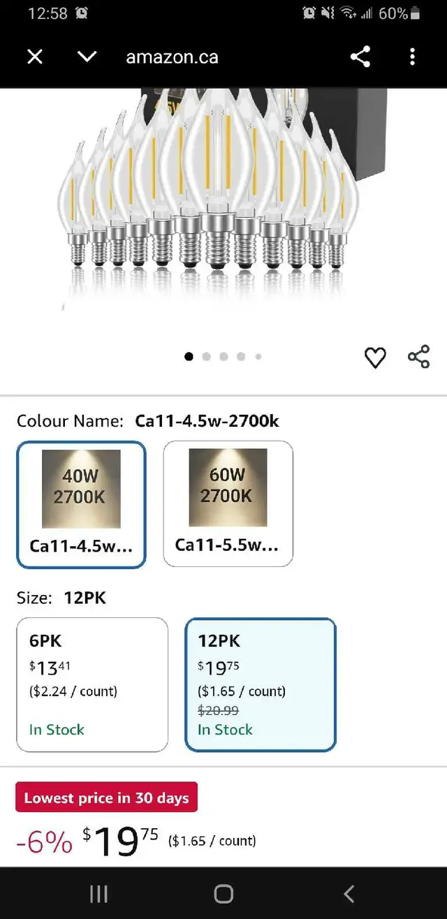 Novapollo LED Chandelier Light Bulbs WARM WHITE x 24 in Indoor Lighting & Fans in Markham / York Region - Image 6