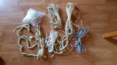Assorted Long Phone Extension Cords, View more