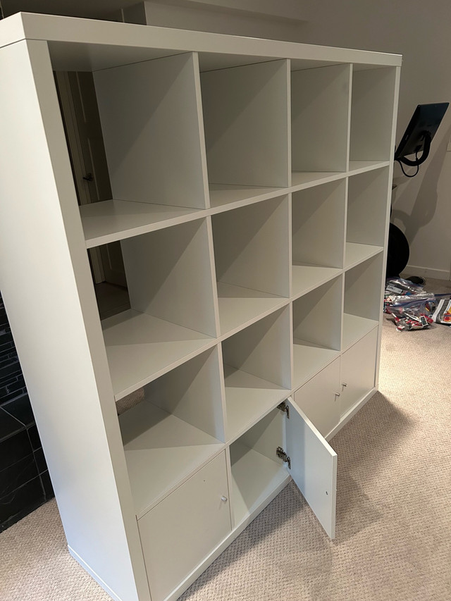 IKEA Kallax 4x4 white in Bookcases & Shelving Units in Calgary - Image 2