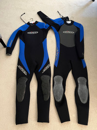 Wet suits 7 mm and 3mm 