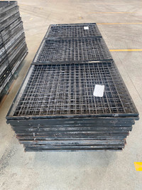 Used wire mesh partition panels 36” x 8’
