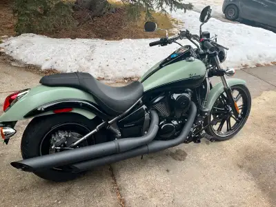 Don’t let summer pass without having this sage green Vulcan 900 custom. It is powered by a liquid co...