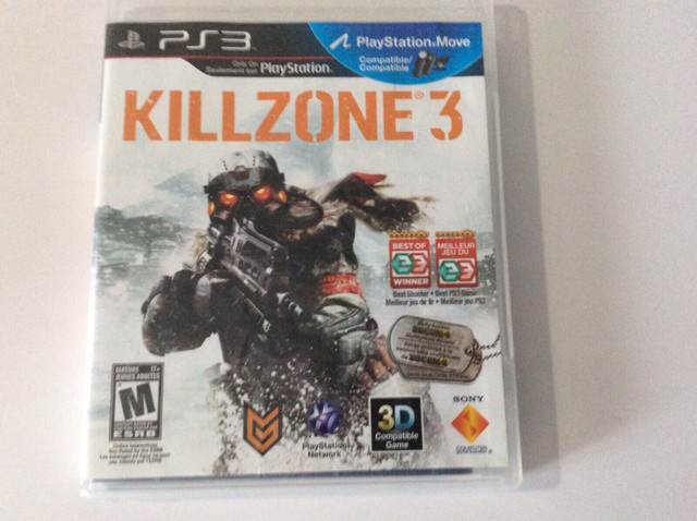 Killzone 3 PS 3 PlayStation game  in Sony Playstation 3 in Calgary