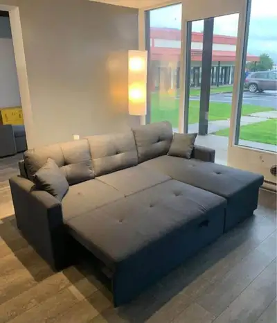 Comfortable Elegant Sectional Couch sofa Bed Delivery Available, View more