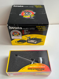 IWATA Ninja Jet IS-35 airbrush compressor with IWATA airbrush