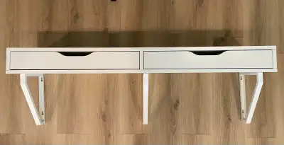 Ikea Ekby Alex Wall Shelf with Drawers, View more