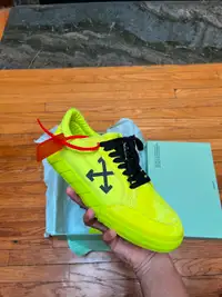 Off White Vulcanized shoes in Fluo Yellow size 43 (10 US)