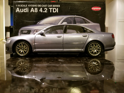BNIB No.09211LS Kyosho Audi A8 4.2 TDI Silver