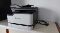 Office quality, Lexmark laser colour printer c/w toner cart. set