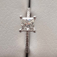 Stunning Platinum Natural Diamond Ring
