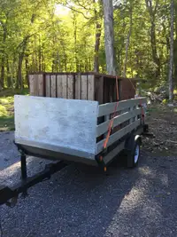 Tilting utility trailer 
