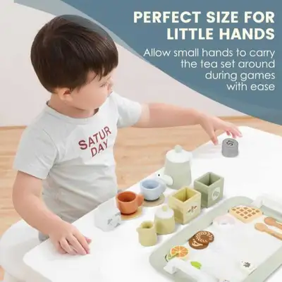 NEW!   Wooden Tea Set Toy for Kids, View more