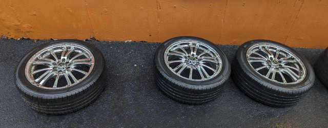 205/50/R17 All Season Tires + chrome rims (set of 4) in Tires & Rims in Dartmouth - Image 3