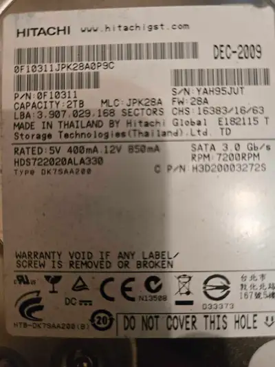 2TB Hatachi Harddrives, View more