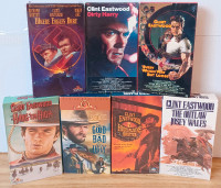 7x VHS Clint Eastwood Classic Movies 1966-78 High Plains Drifter