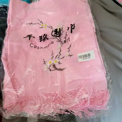 Multi color cashmere scarf.  10 each, View more