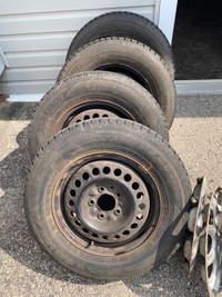 Gently Used Winter Tires/Rims,205/70R15 