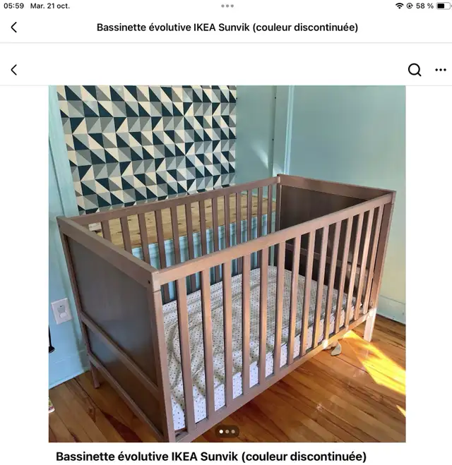 article pour bébé naissant(bassinette,siege d’auto graco, in Multi-item in Longueuil / South Shore - Image 8