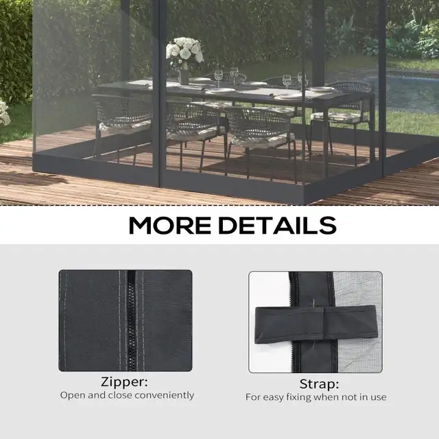 10x10’ Replacement Mesh Sidewall Netting w/4 Panels in Other in Markham / York Region - Image 5