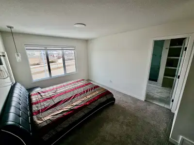Furnished master bedroom for rent, View more