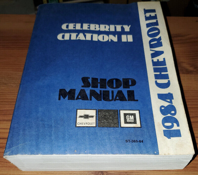 1984 CELEBRITY CITATION Shop Manual in Other in Kingston