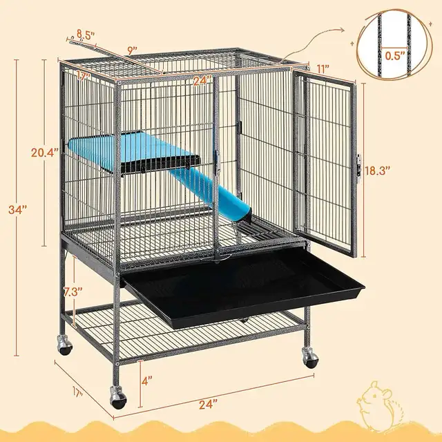 Metal Rolling Critter Nation Cage for Adult Rats/Ferrets in Accessories in Markham / York Region - Image 5