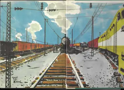 TRAINS AT WORK Mary Elting & David Lyle Millard 1953 Hcv VINTAGE, View more
