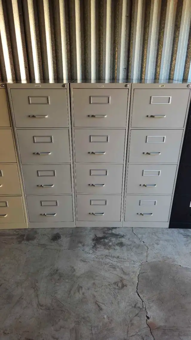 6 - STAPLES LEGAL-SIZE Filing Cabinets Lock & Key Included63611957154817123