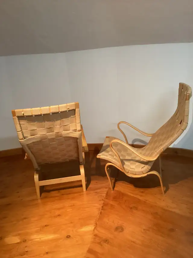 Vintage Beech Bruno Mathsson Lounge Chairs601857960329226241