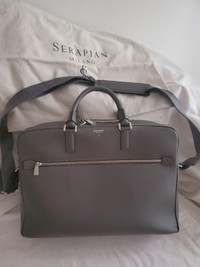 Serapian Milano Evolution double zip briefcase.  Brand new. 