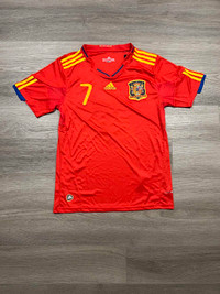 BNWT Adidas Spain 2010 Soccer Jersey World Cup Men's Size L #7