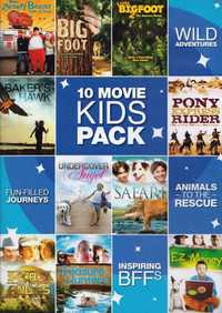10 Kids Movies Pack-2 dvd set/10 Movies-Very good condition