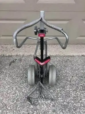 Vintage golf cart, foldable $65, View more