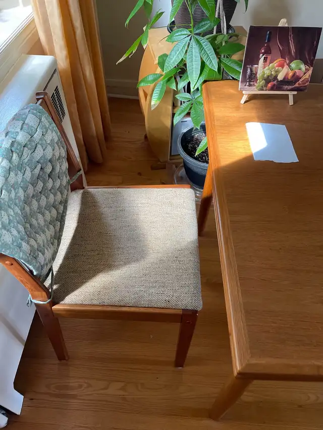 Teak dinning tables and 4 chairs in Dining Tables & Sets in City of Toronto - Image 6